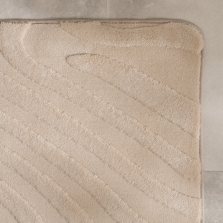 Dywanik łazienkowy - Cassie Shapes Beżowy