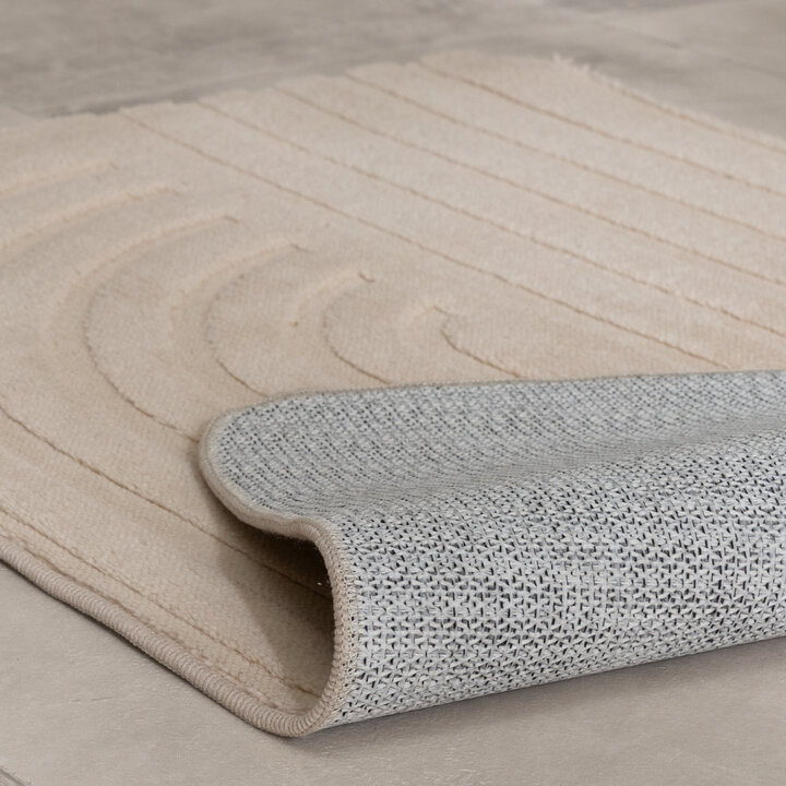 Dywanik łazienkowy - Cassie Curves Beżowy