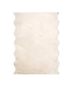 Zacht hoogpolig vloerkleed - Comfy Supreme Wavy Creme