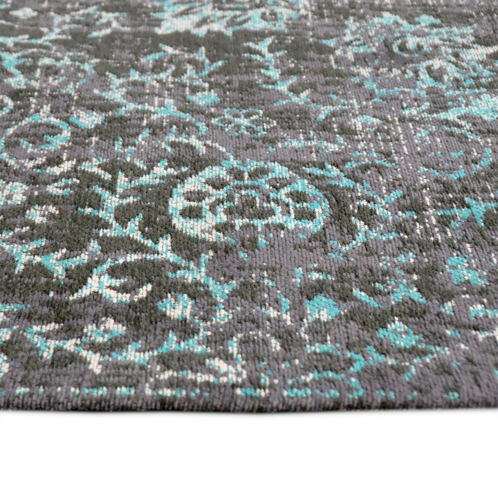 Vintage vloerkleed - Armand Grijs/Blauw