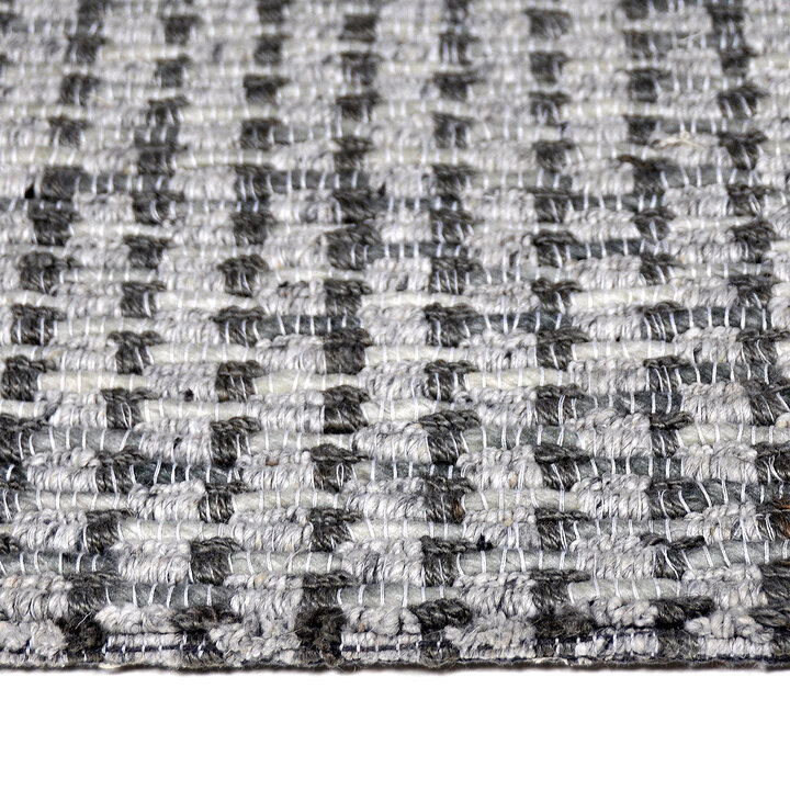 Plat geweven vloerkleed - Henri Grijs