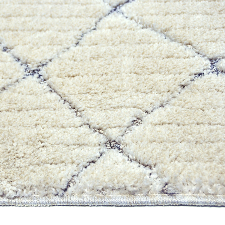 Zacht vloerkleed - Oceane Tiles Creme