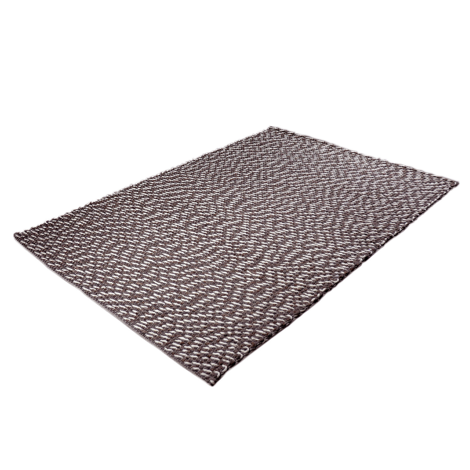 Woonkamer vloerkleed - Sebastien Wit/Bruin - sfeer