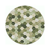 Rond modern vloerkleed - Amado Groen 6444 - thumbnail 2