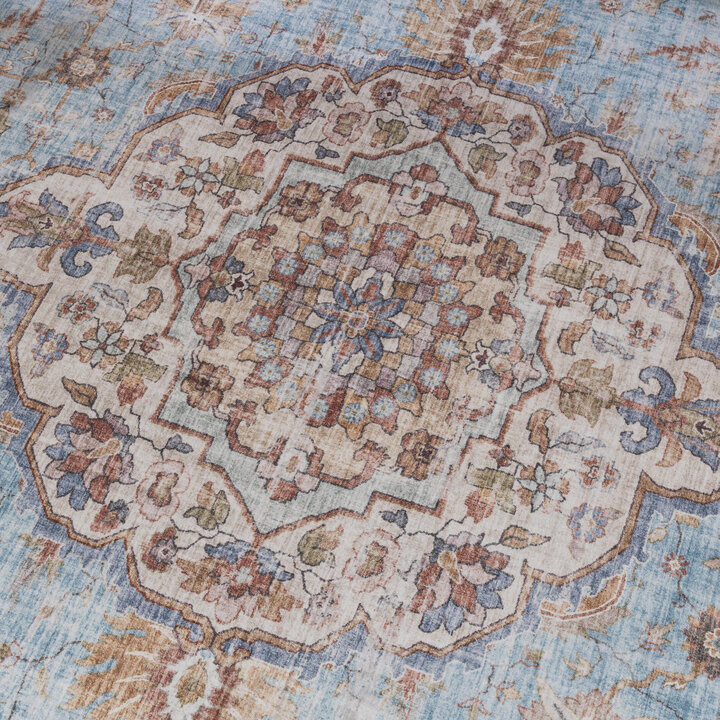 Dywan orientalny - Leyla Medallion Jasnoniebieski