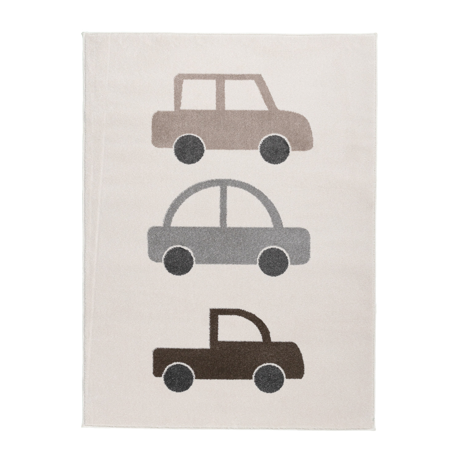 Kinderkamer vloerkleed - Bowie Auto Creme - sfeer