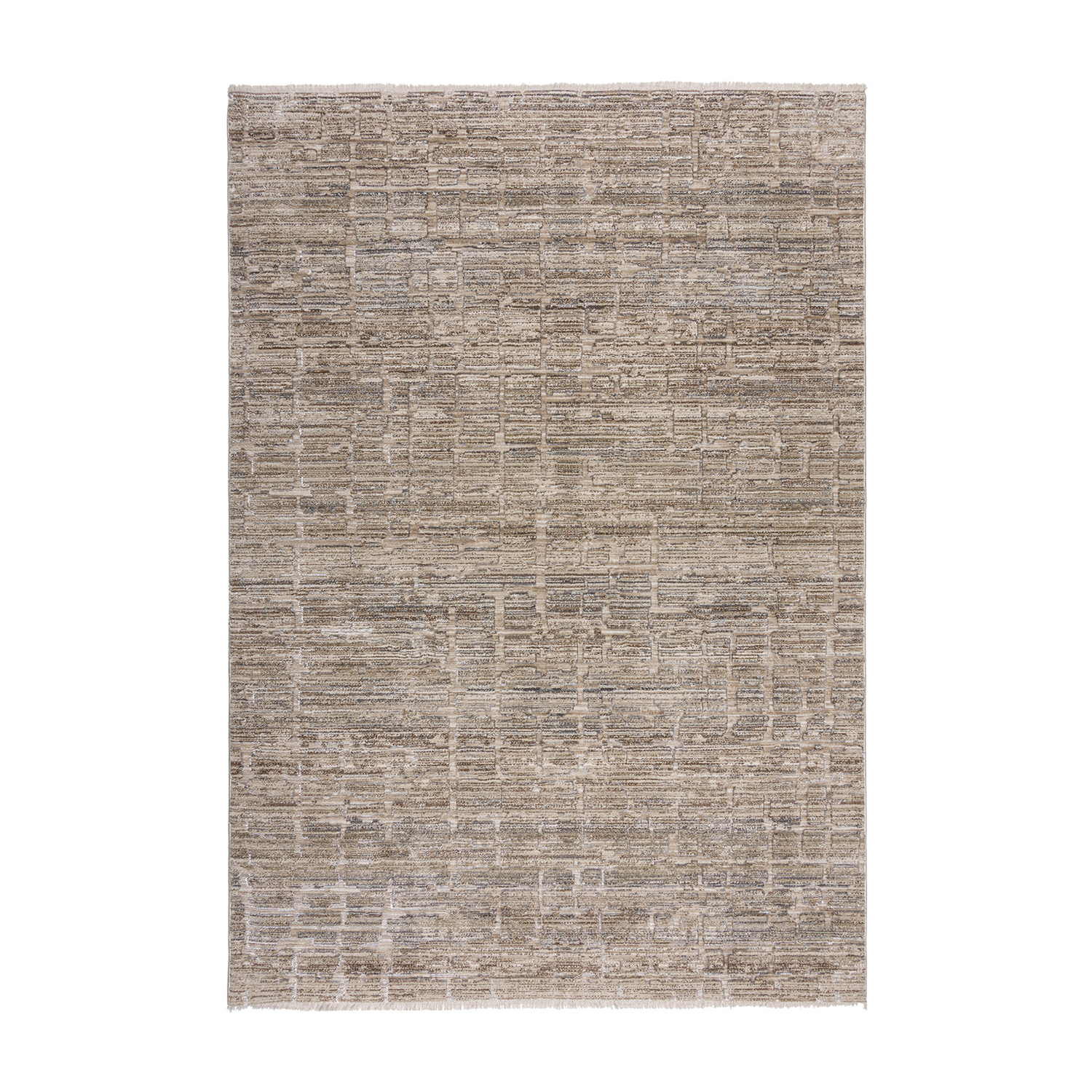 Abstract vloerkleed - Martino Taupe - sfeer