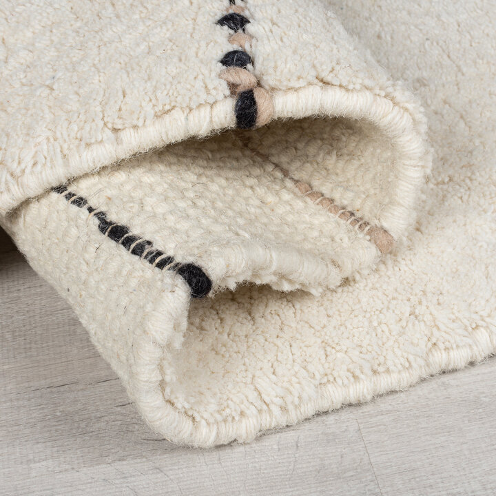 Japandi vloerkleed - Dotto Lines Wit