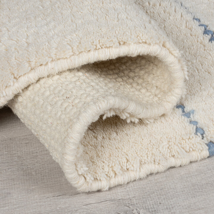 Japandi vloerkleed - Dotto Geo Wit