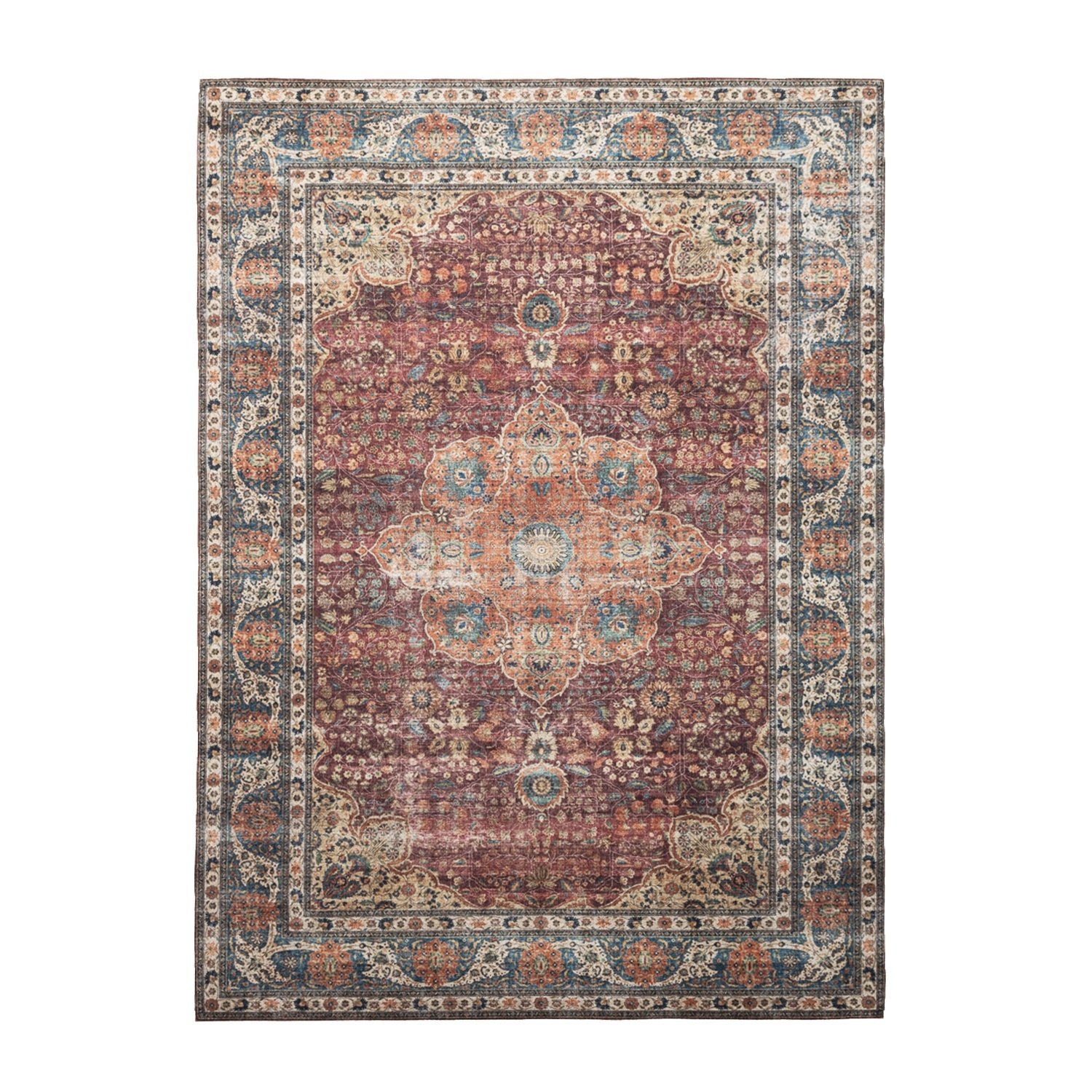 Binnen- en buitenkleed - Kairo Medaillon Bordeauxrood - sfeer