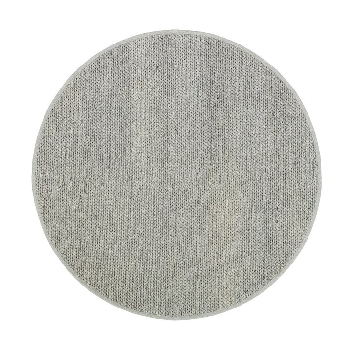 Rond wollen vloerkleed - Twist Grijs