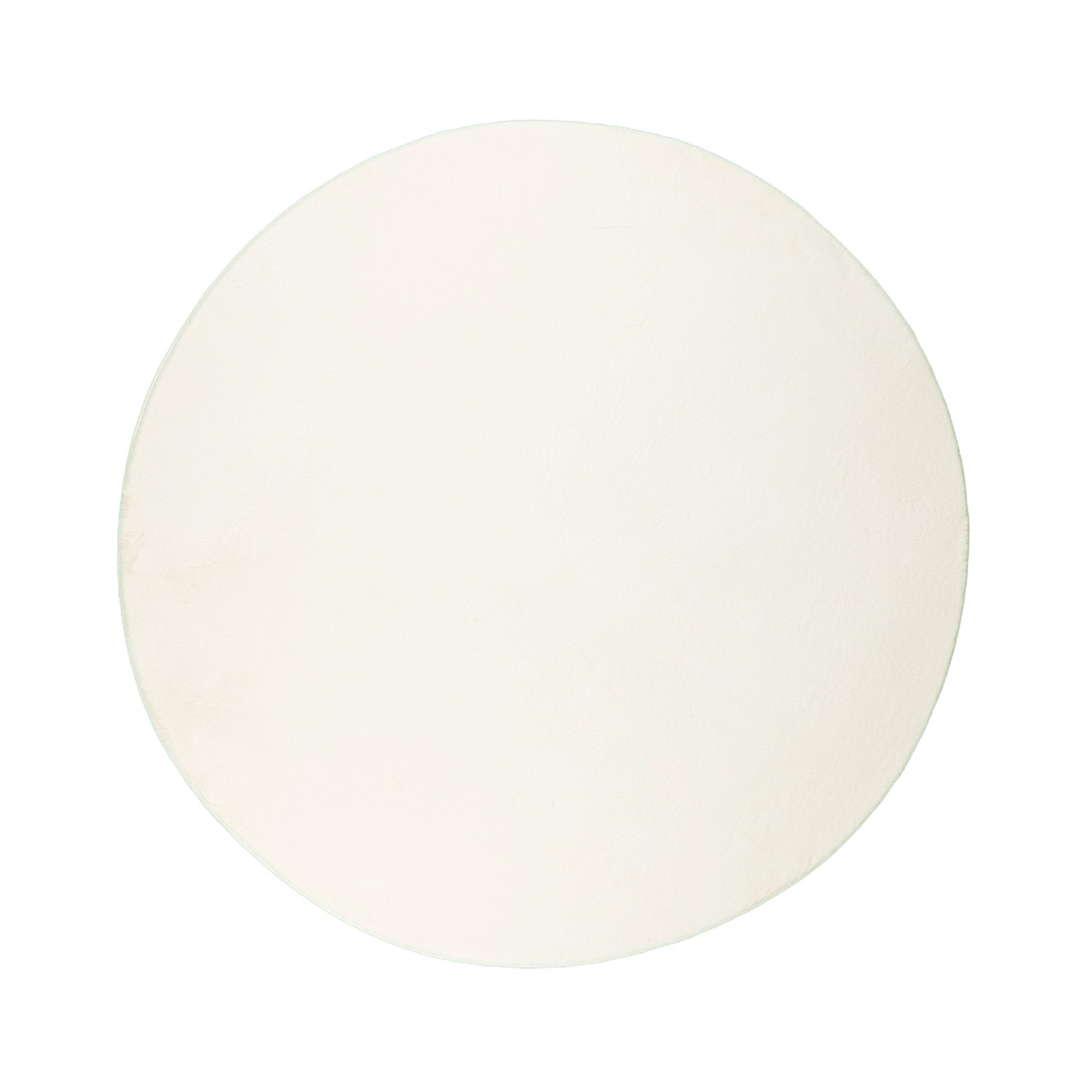 Rond laagpolig vloerkleed - Cozy Wit - sfeer