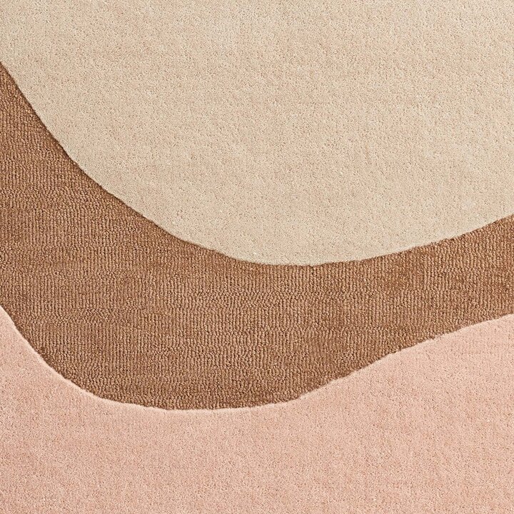 Wollen vloerkleed - Organix Roze/Beige 620