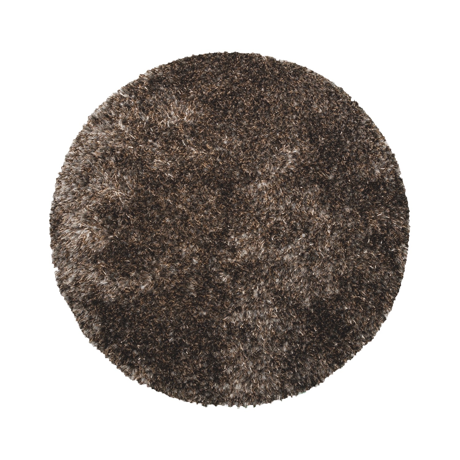 Rond shaggy vloerkleed - Grace Grijs - sfeer