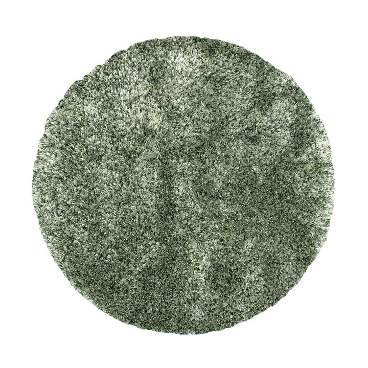 Rond shaggy vloerkleed - Grace Groen