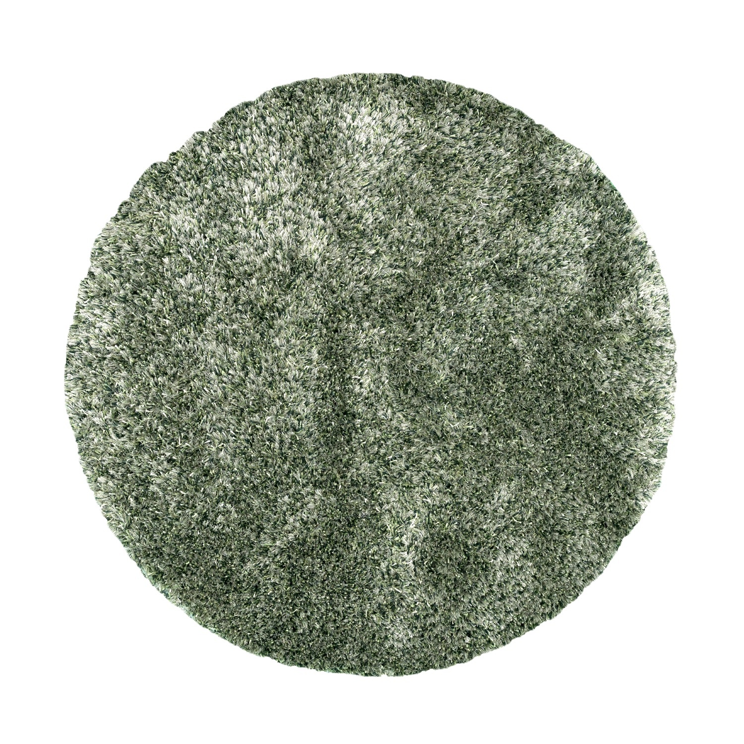 Rond shaggy vloerkleed - Grace Groen - sfeer