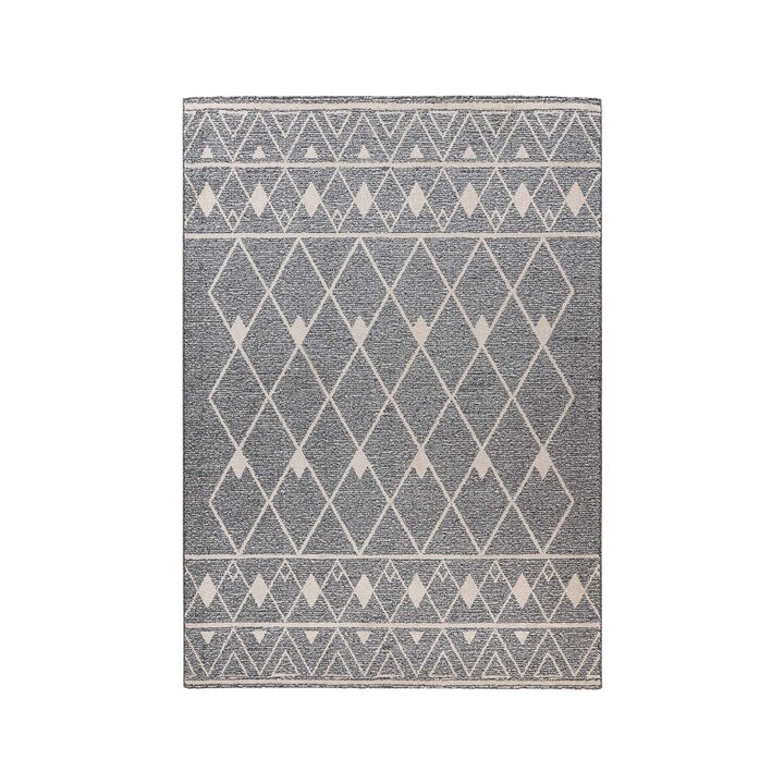 Geometrisch vloerkleed - Rhombo Diamonds 325 Grijs/Beige 