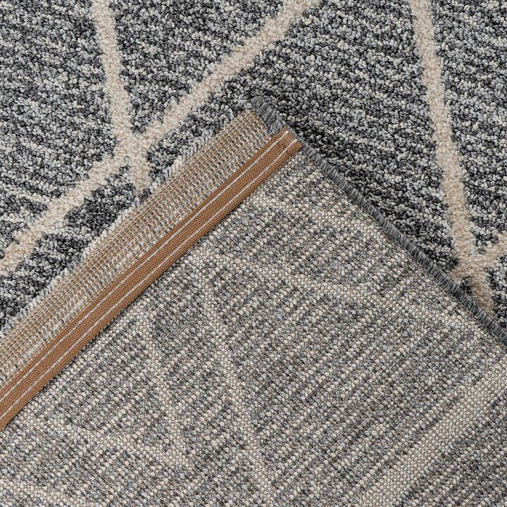 Geometrisch vloerkleed - Rhombo Diamonds 325 Grijs/Beige 