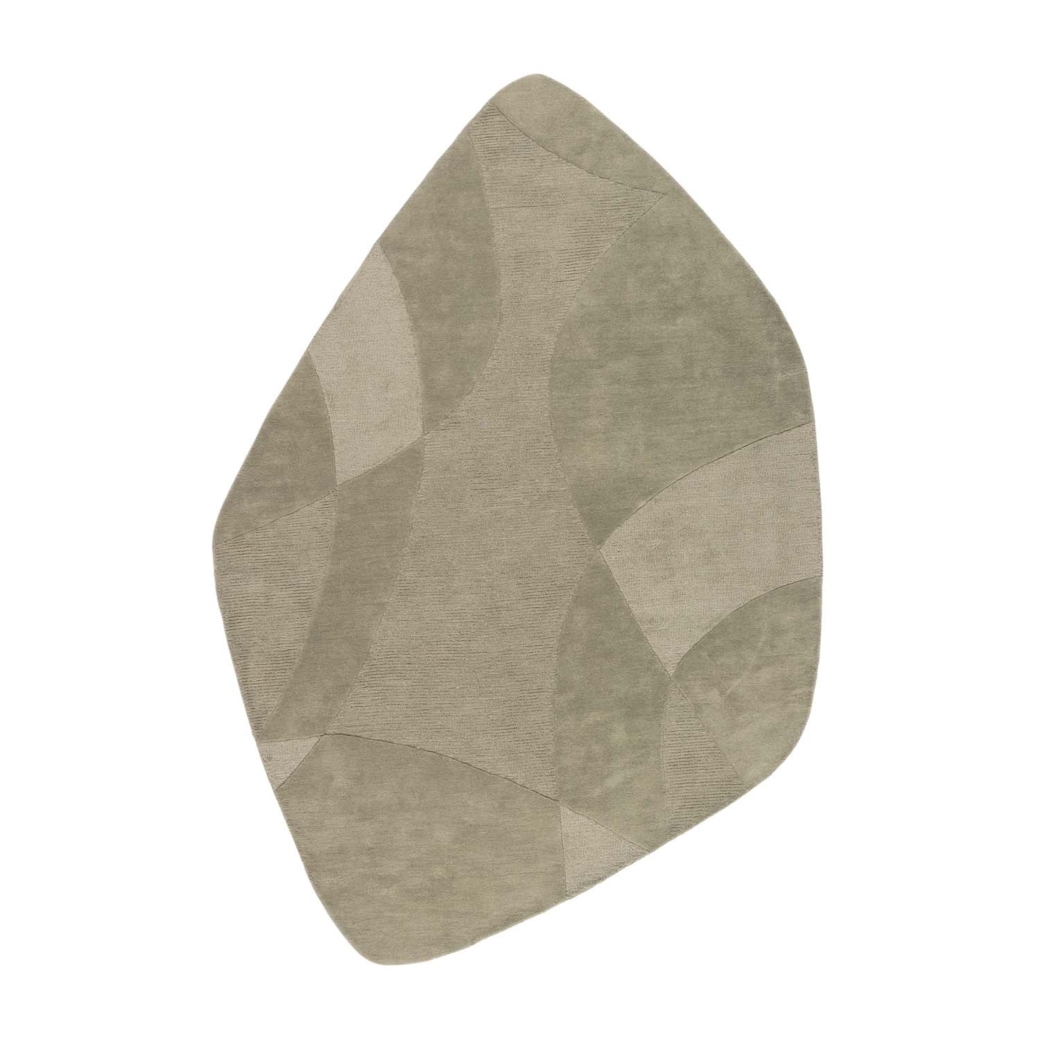 Organisch vloerkleed - Fusion Groen 730 - sfeer