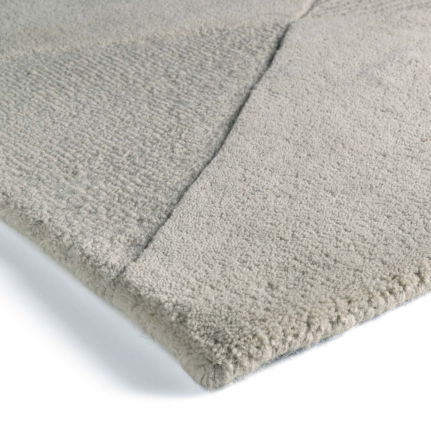 Modern wollen vloerkleed - Fusion Lichtgrijs 350 - sfeer