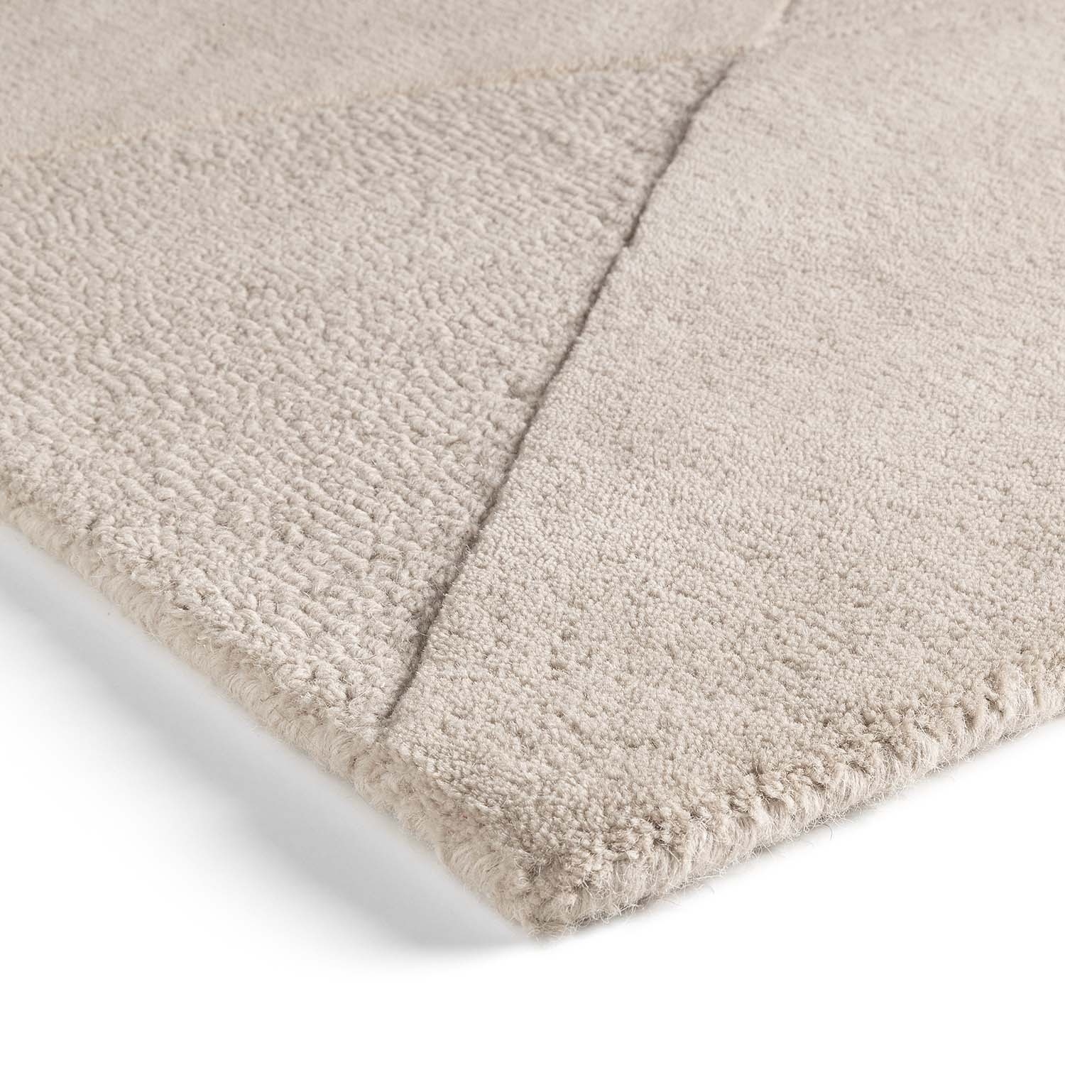 Modern wollen vloerkleed - Fusion Beige 220 - sfeer