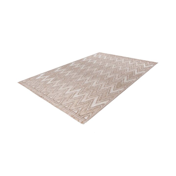 Modern vloerkleed - Sari ZigZag 225 Bruin/Beige 