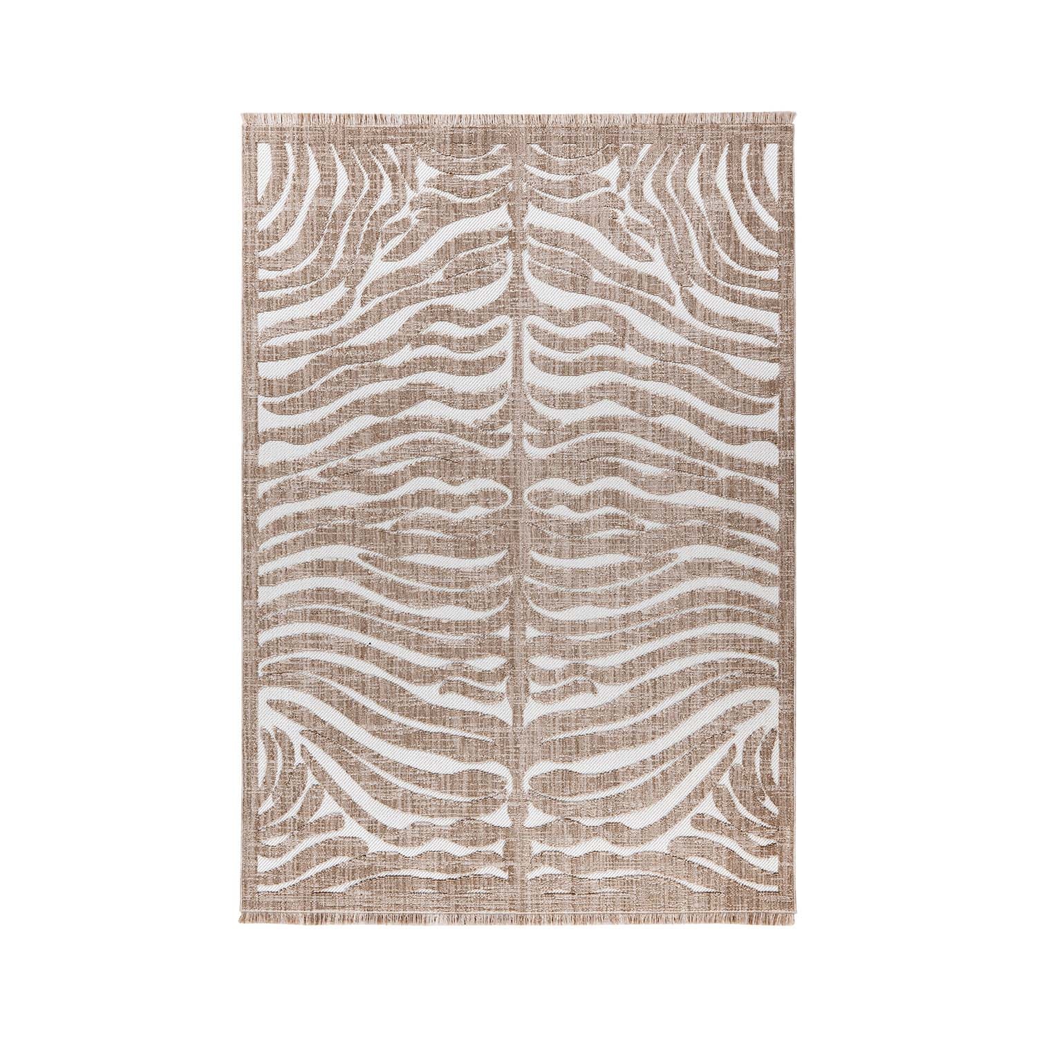 Modern vloerkleed - Sari Zebra 225 Bruin/Beige - sfeer