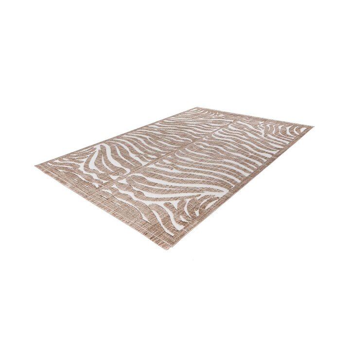 Modern vloerkleed - Sari Zebra 225 Bruin/Beige 