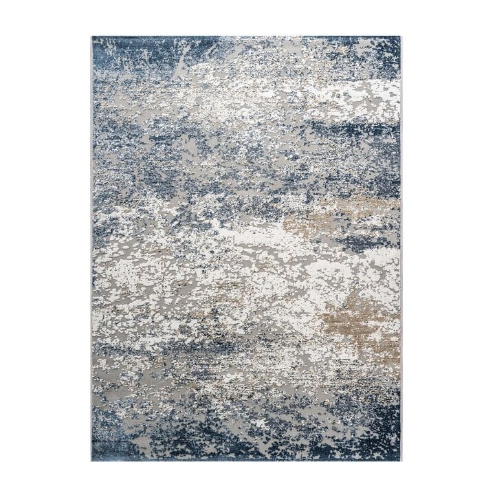 Modern vloerkleed - Carlton Blauw 7777