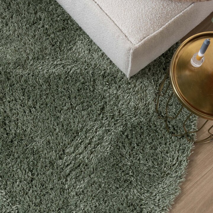 Dywan okrągły Shaggy - Blaze Zielony