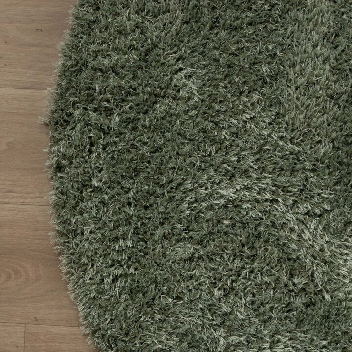 Dywan okrągły Shaggy - Blaze Zielony