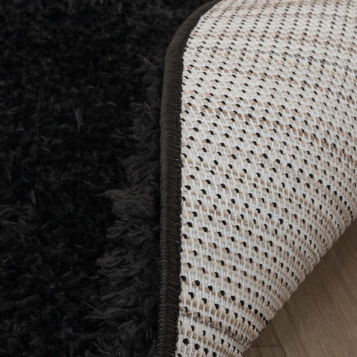 Dywan okrągły Shaggy - Blaze Czarny