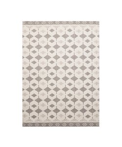 Duurzaam vloerkleed - Lorre Blocks Creme/Antraciet 