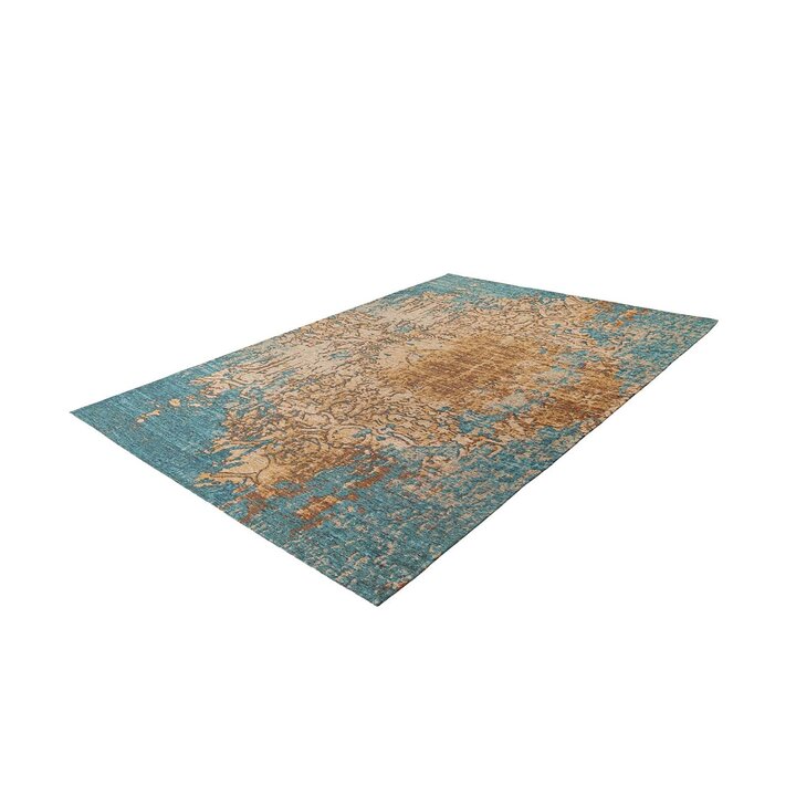 Kleurrijk vloerkleed - Patty Vintage 725 Creme/Blauw