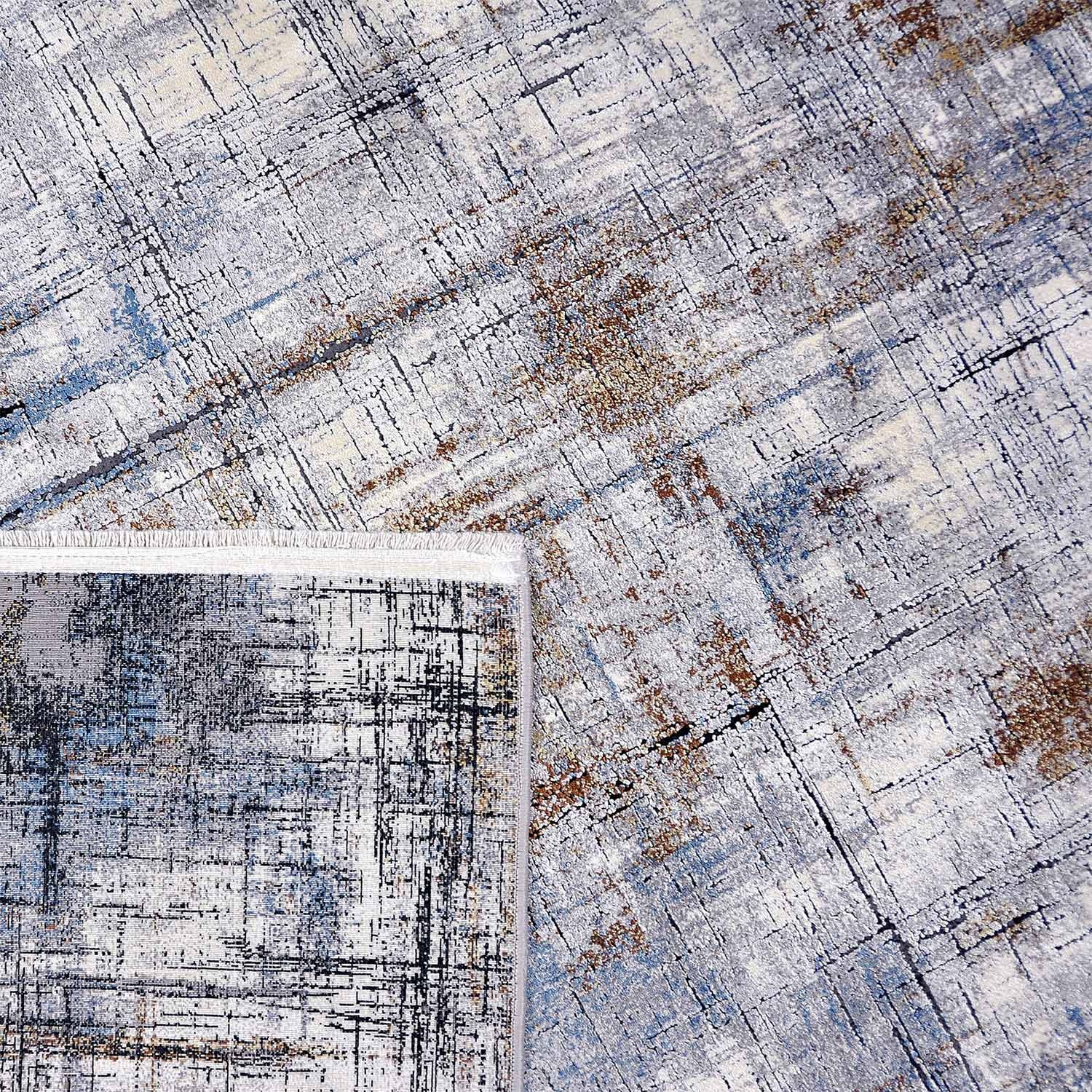 Zacht vloerkleed - Olisa Blauw/Terra - sfeer