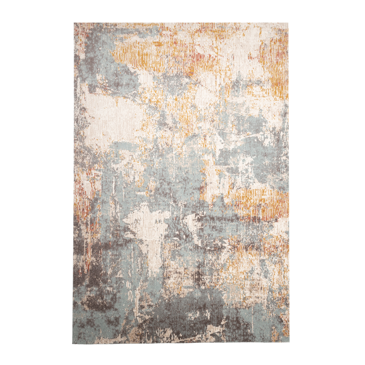 Modern vloerkleed - Bush Turquoise/Creme - sfeer