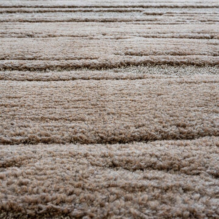 Modern vloerkleed - Lewis Bruin 7222