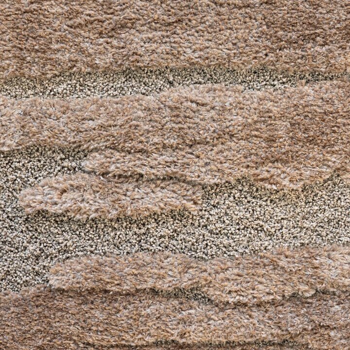 Modern vloerkleed - Lewis Bruin 7222