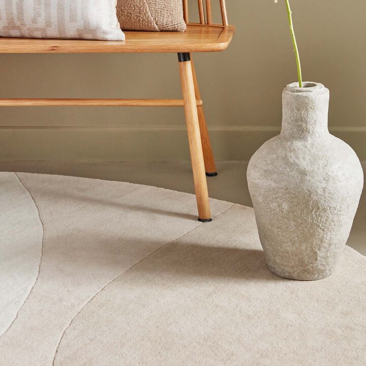 Organisch vloerkleed - Shades Wit/Creme 100