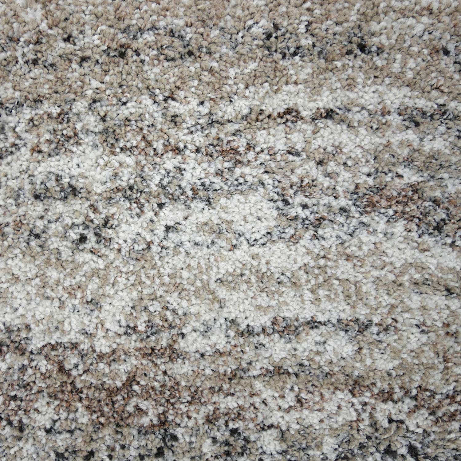 Hoogpolig vloerkleed - Malta Taupe/Gemeleerd 6828 - sfeer