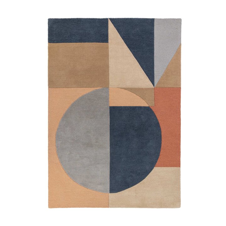 Kleurrijk vloerkleed - Esro Blauw/Multicolor 