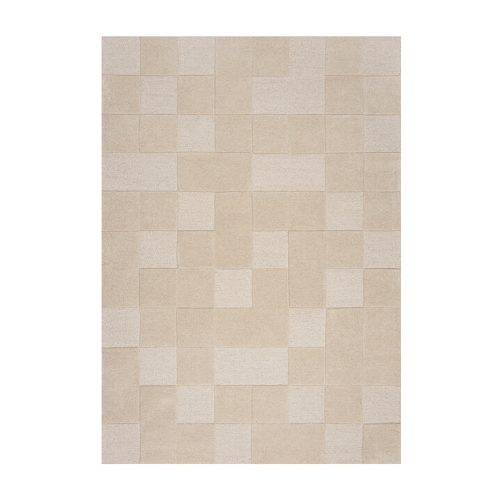 Luxe vloerkleed - Xeano checkerboard Beige