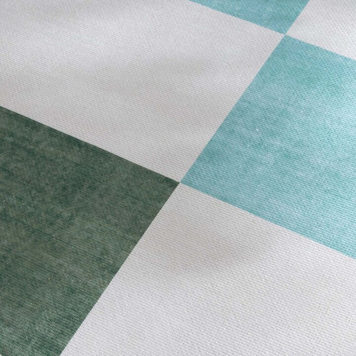 Retro binnen- & buitenvloerkleed - Pop Cubes Groen