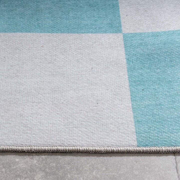 Retro binnen- & buitenvloerkleed - Pop Cubes Groen