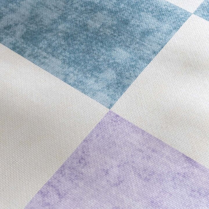 Retro binnen- & buitenvloerkleed - Pop Cubes Lila