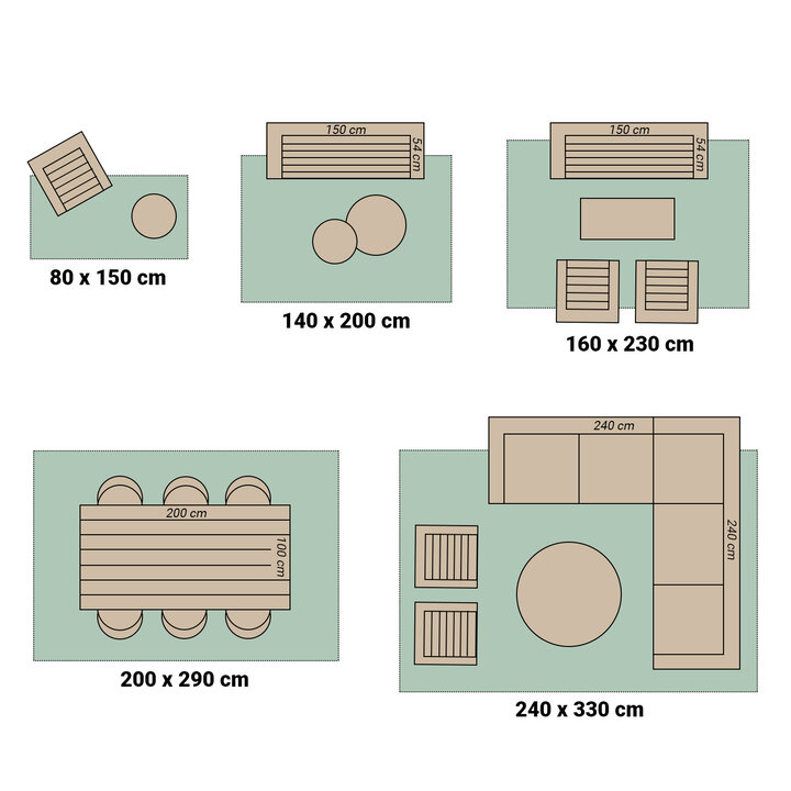 Retro binnen- & buitenvloerkleed - Pop Cubes Lila
