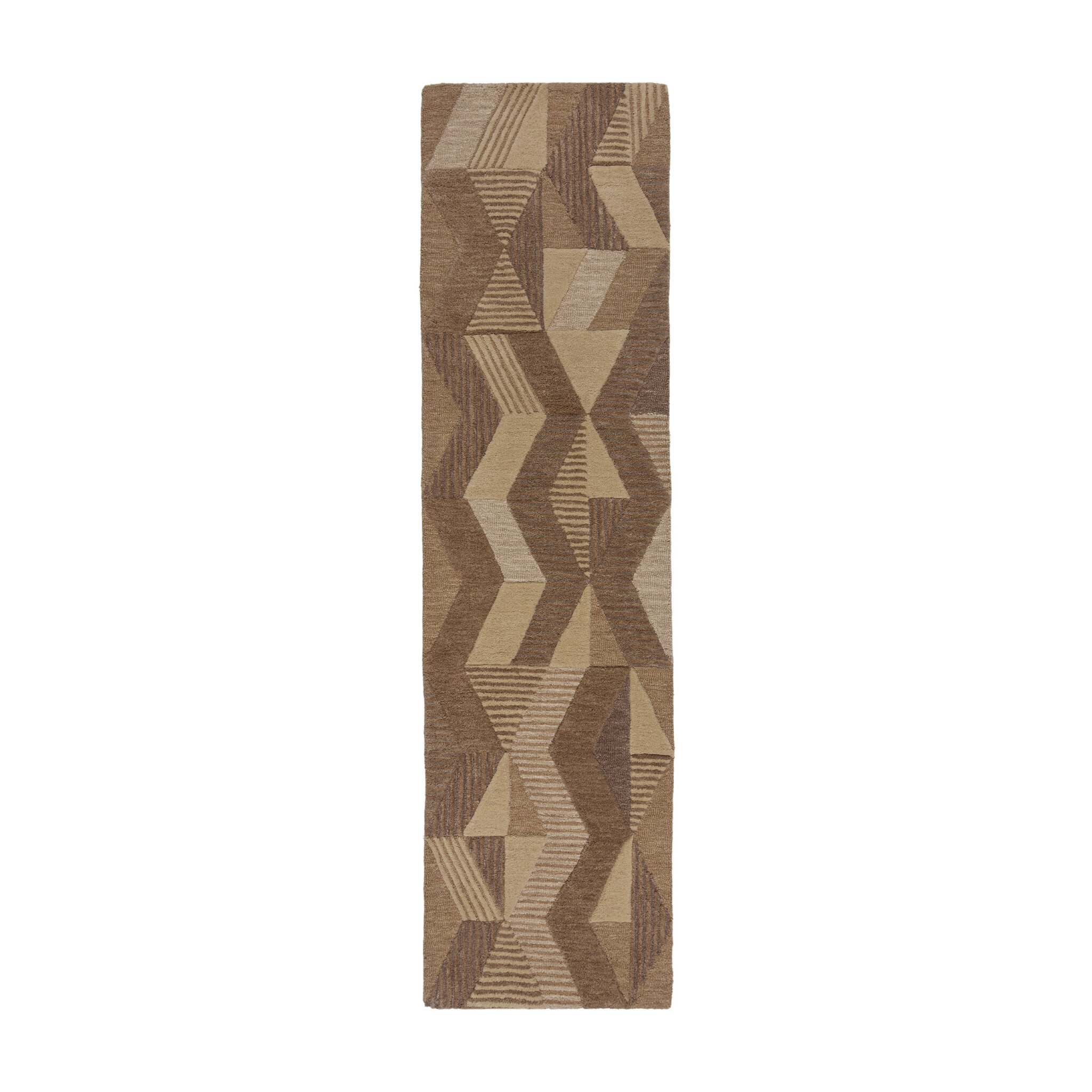 Abstract wollen loper - Anko Beige - sfeer