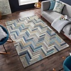 Wollen vloerkleed - Rusho Blauw/Multicolor  - thumbnail