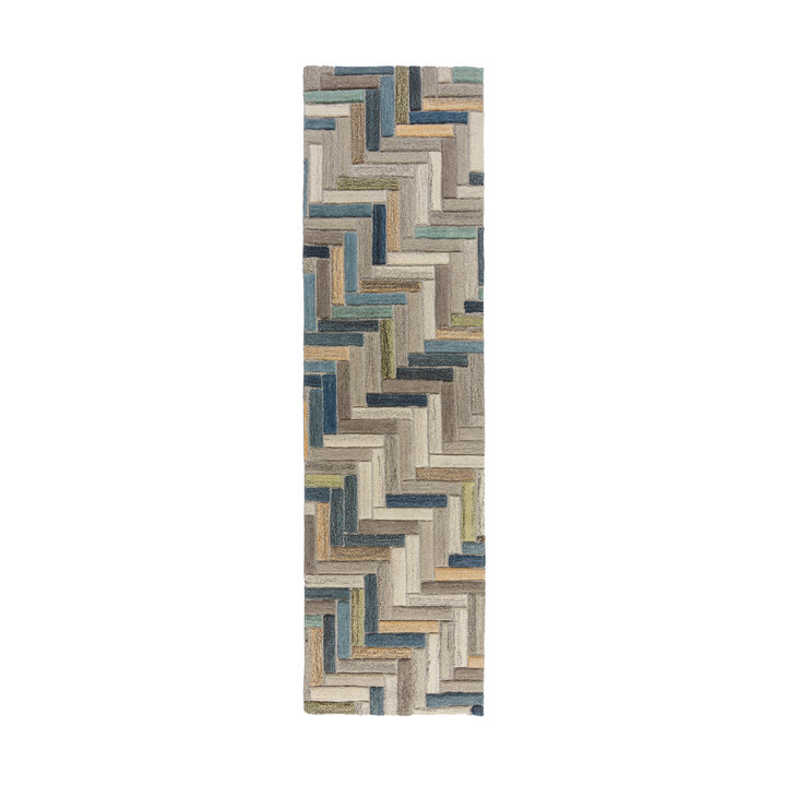 Wollen loper - Rusho Blauw/Multicolor 