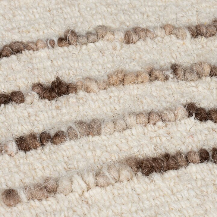 Abstract vloerkleed - Maceo Swirl Creme/Bruin